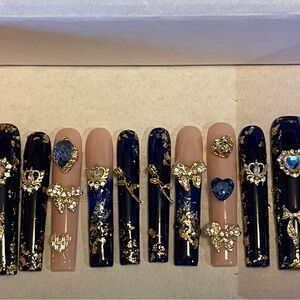 Press on Handmade custom acrylic gel nails